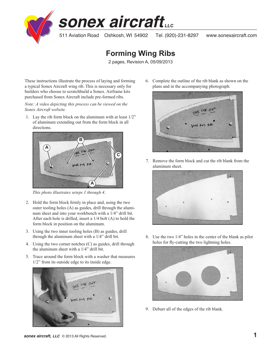 Wing Rib Forming Instructions (Scratch Building)