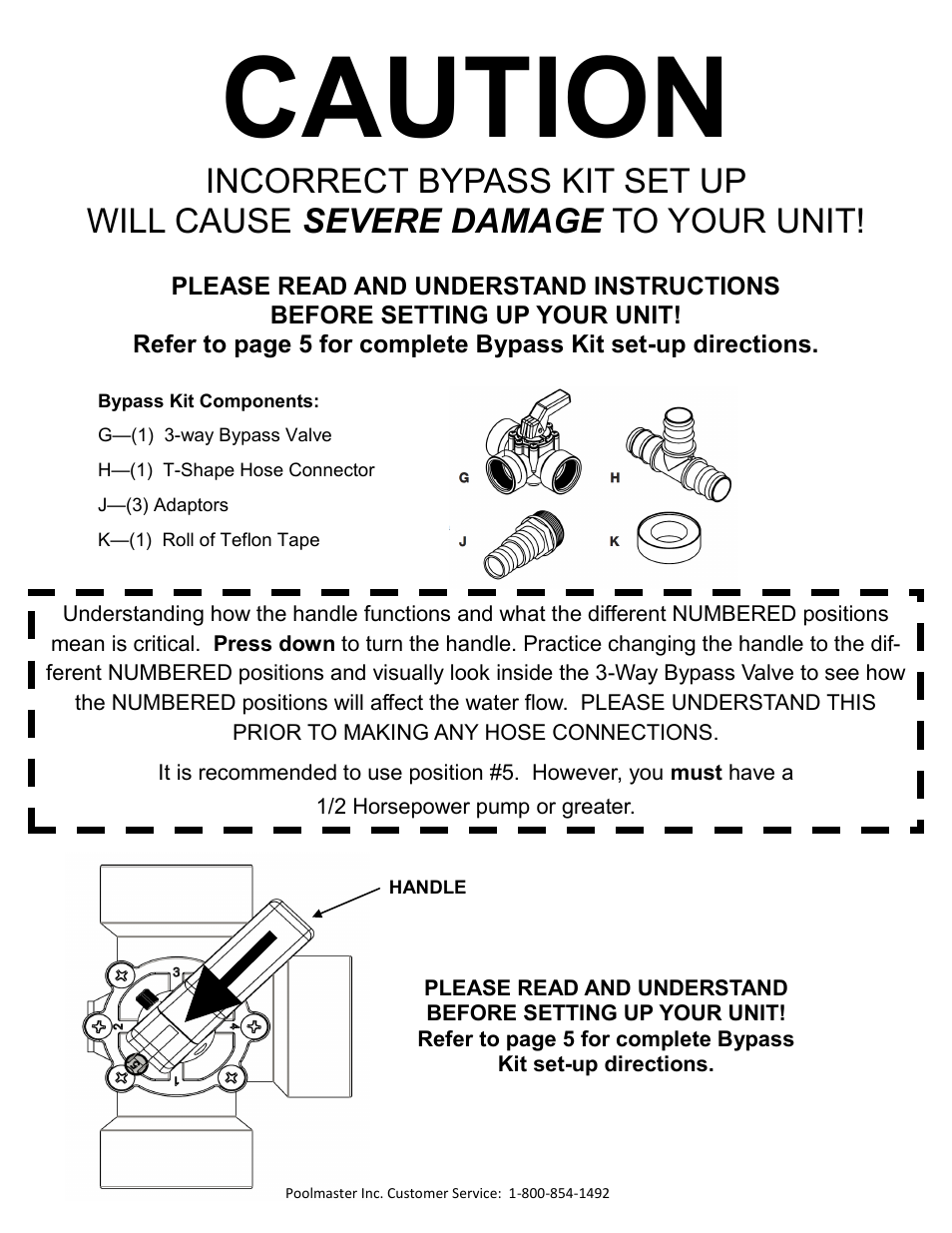 59025 Bypass Kit Caution