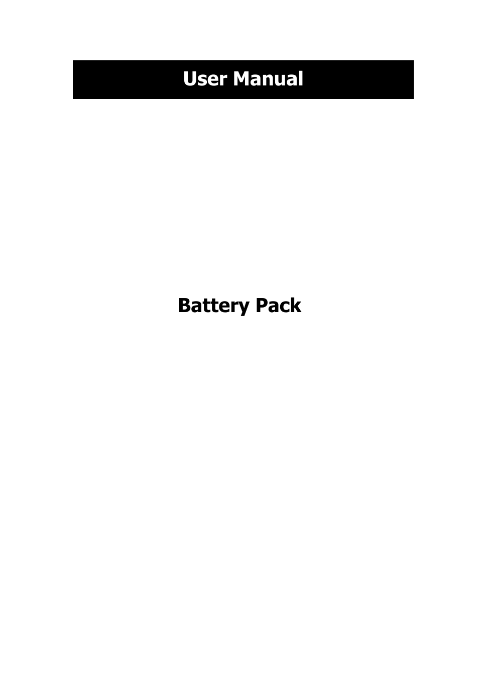 Battery Pack for VFI 1000_1500 LCD