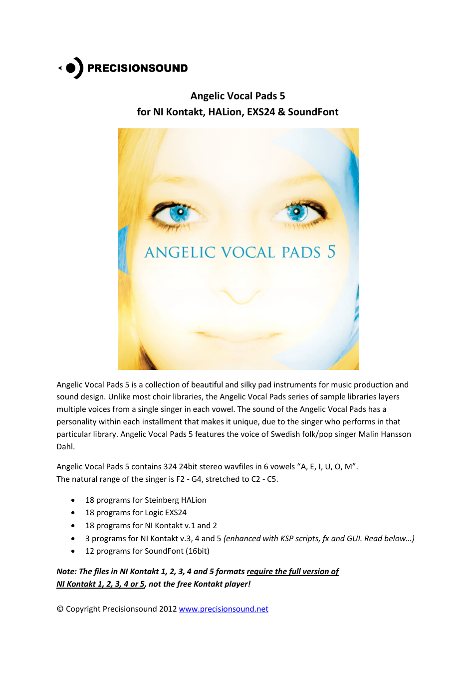 Angelic Vocal Pads 5