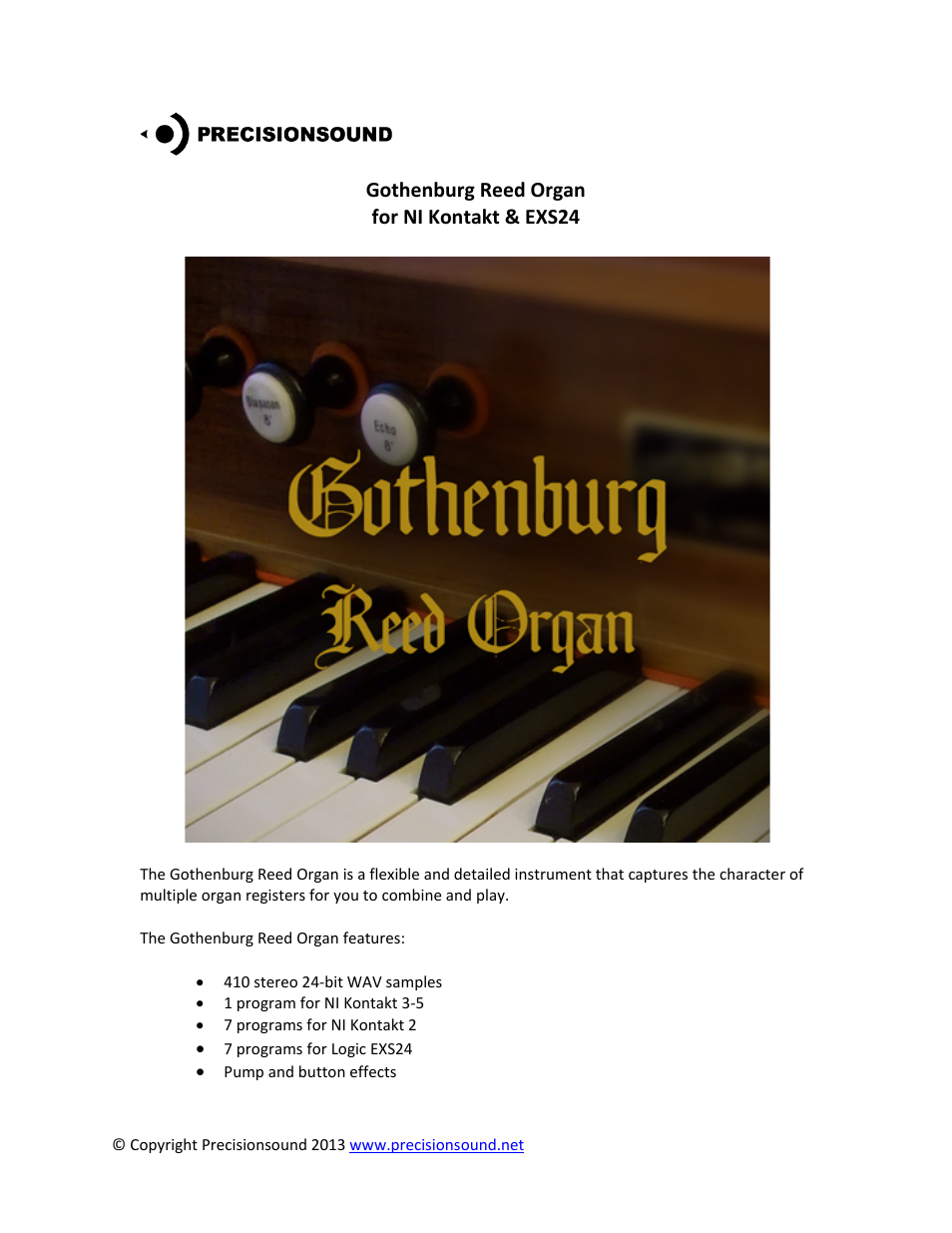 Gothenburg Reed Organ