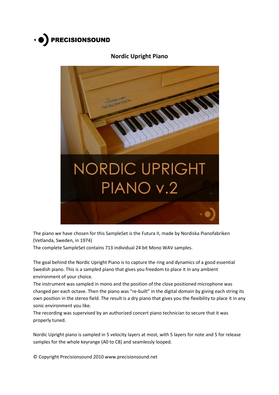 Nordic Upright Piano