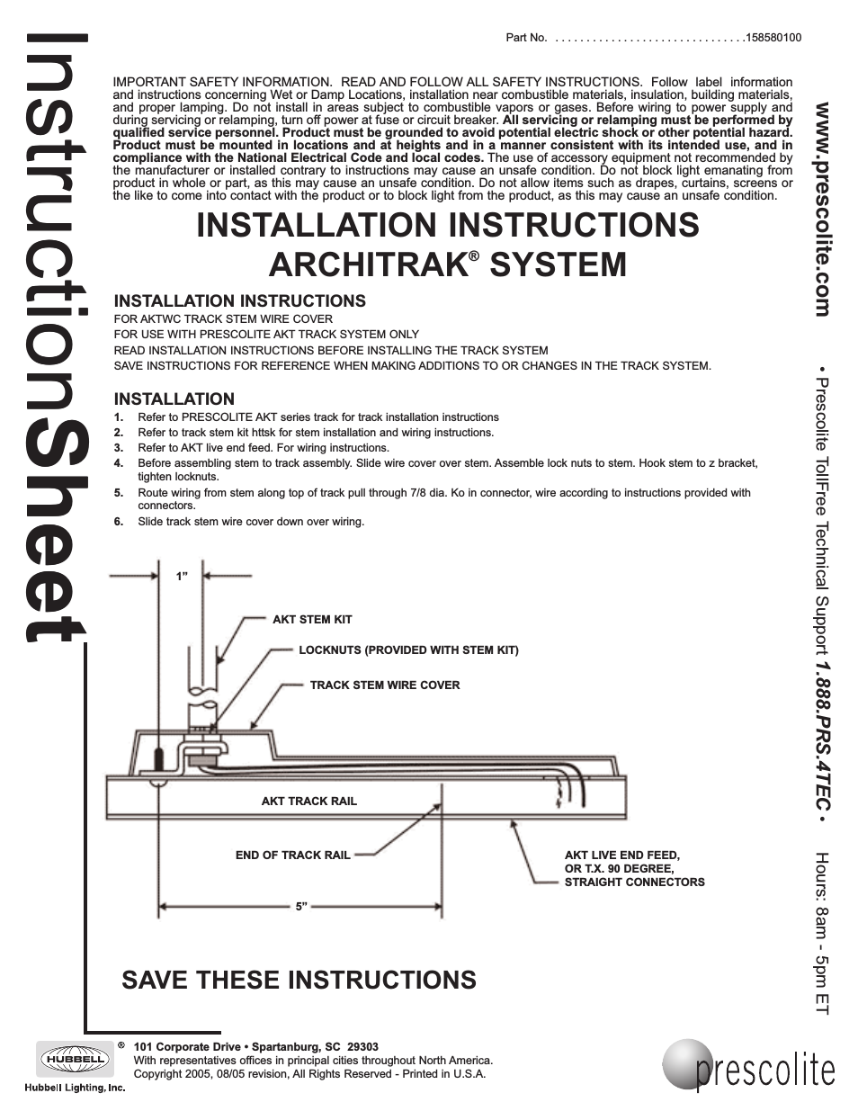 ARCHITRAK SYSTEM AKTWC - Wireway Cover