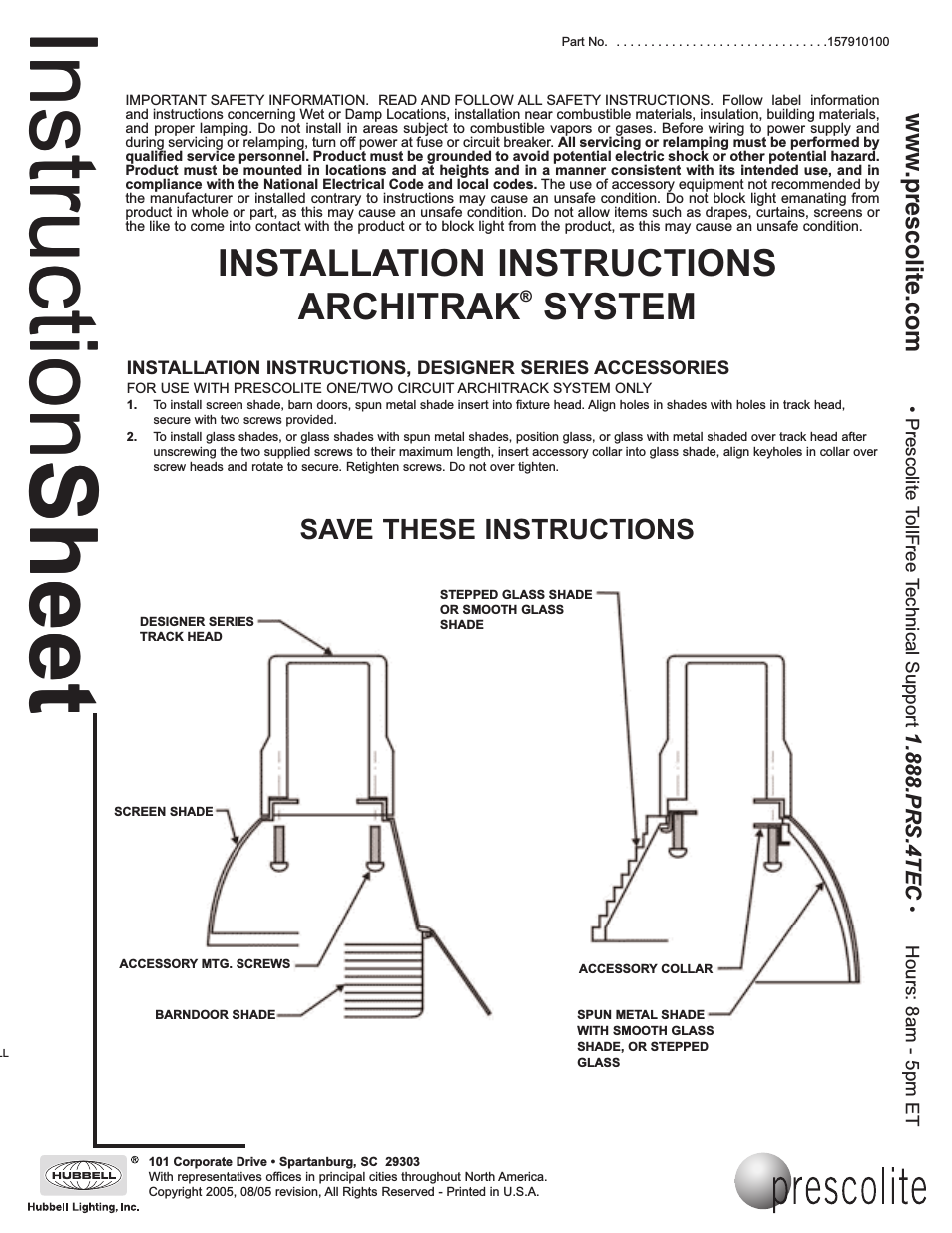 ARCHITRAK SYSTEM Designer Series Accessories