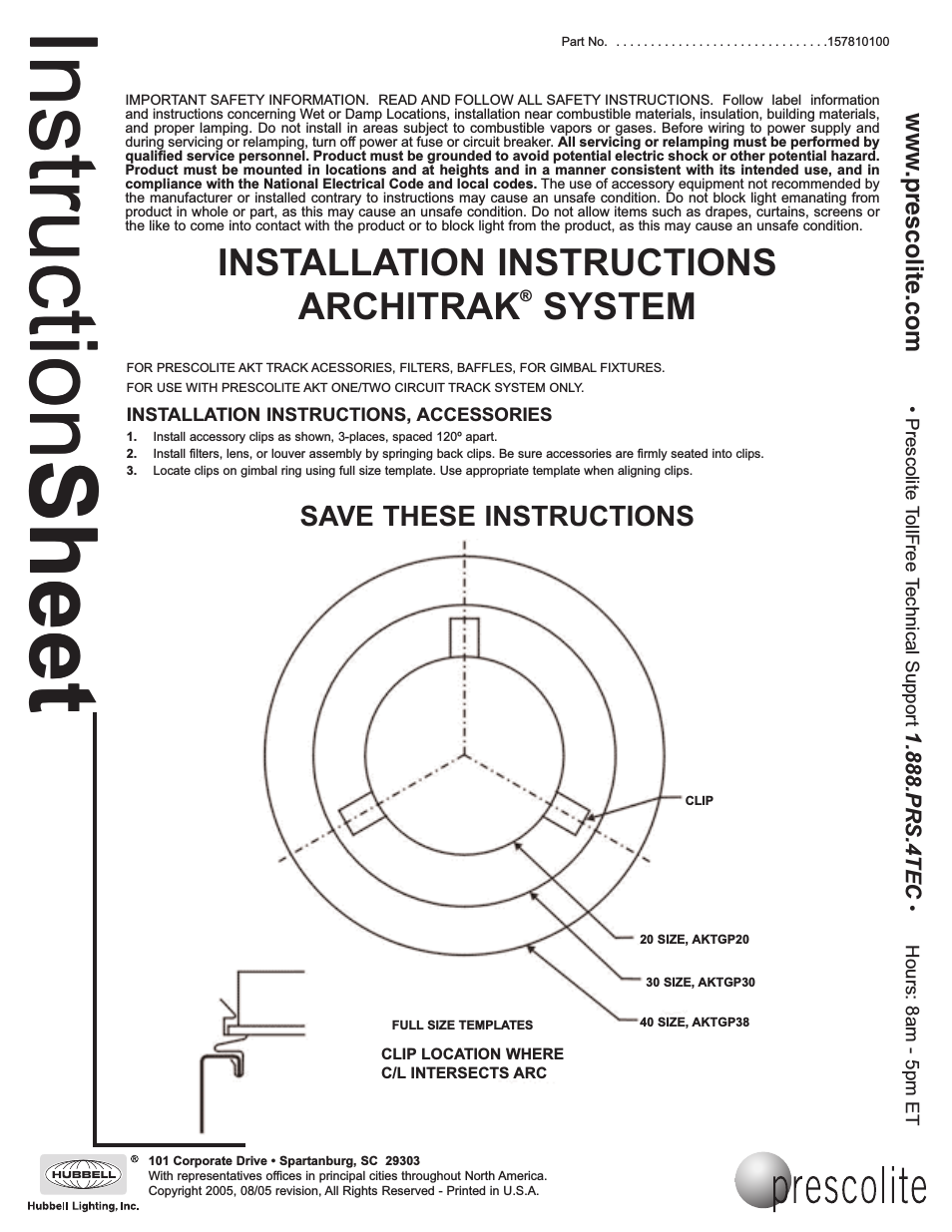 ARCHITRAK SYSTEM Track Accessories, Filters, & Baffles for Gimbal Fixtures