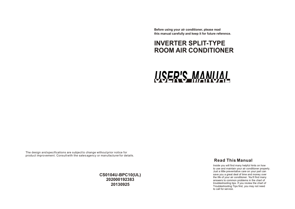 Classic Series PMS361CL User Manual