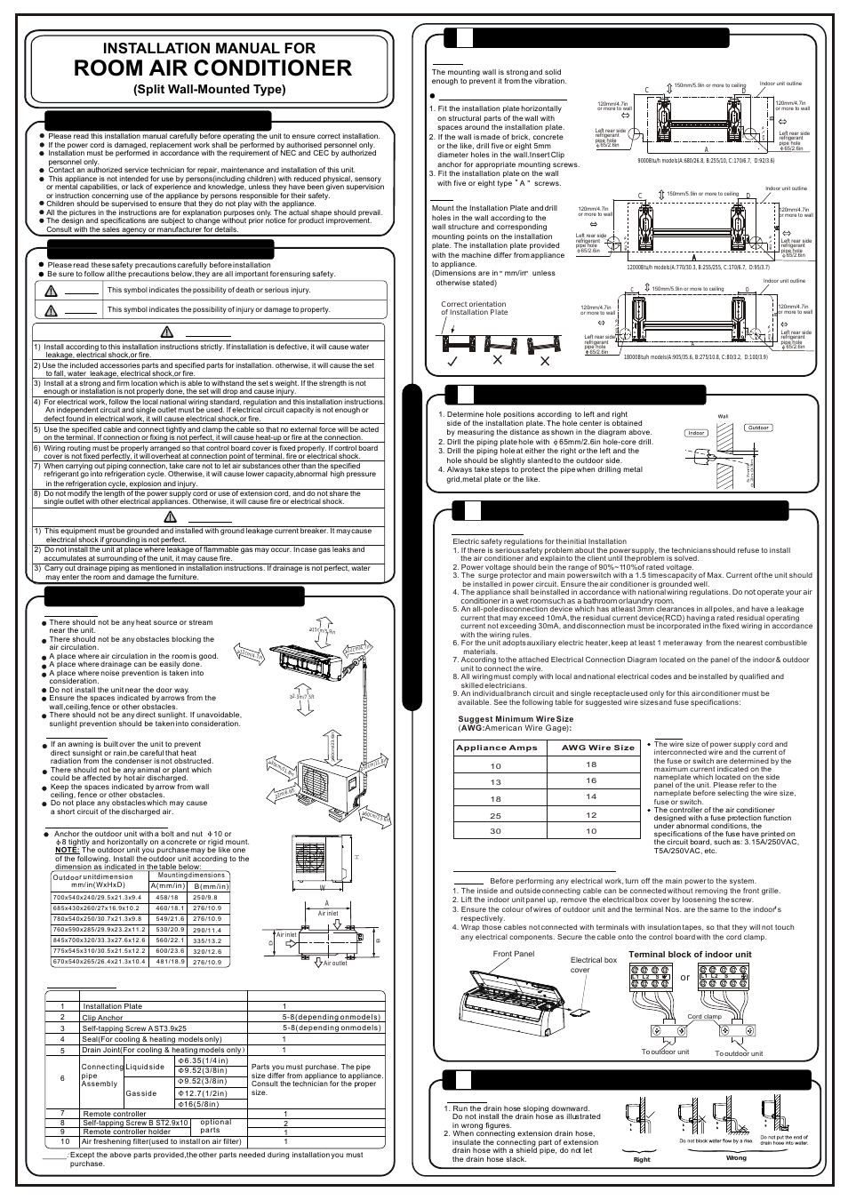 Comfort Series PMS185CO Installation Manual