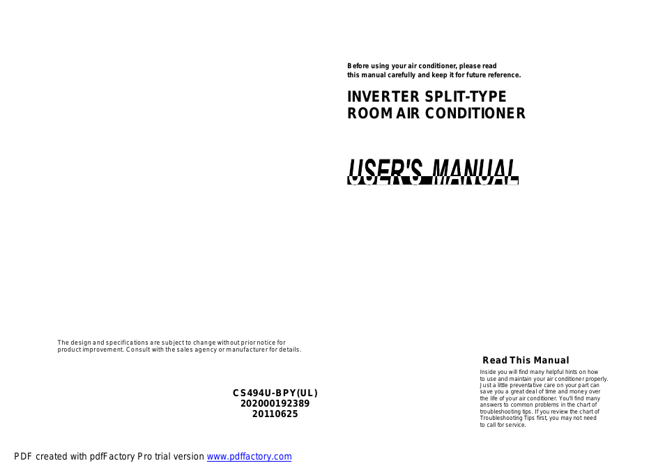Solar Series User Manual