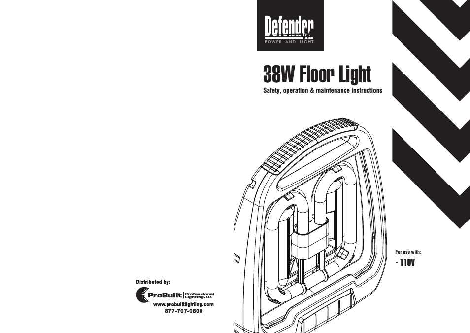 Fluorescent Floor Light 38W