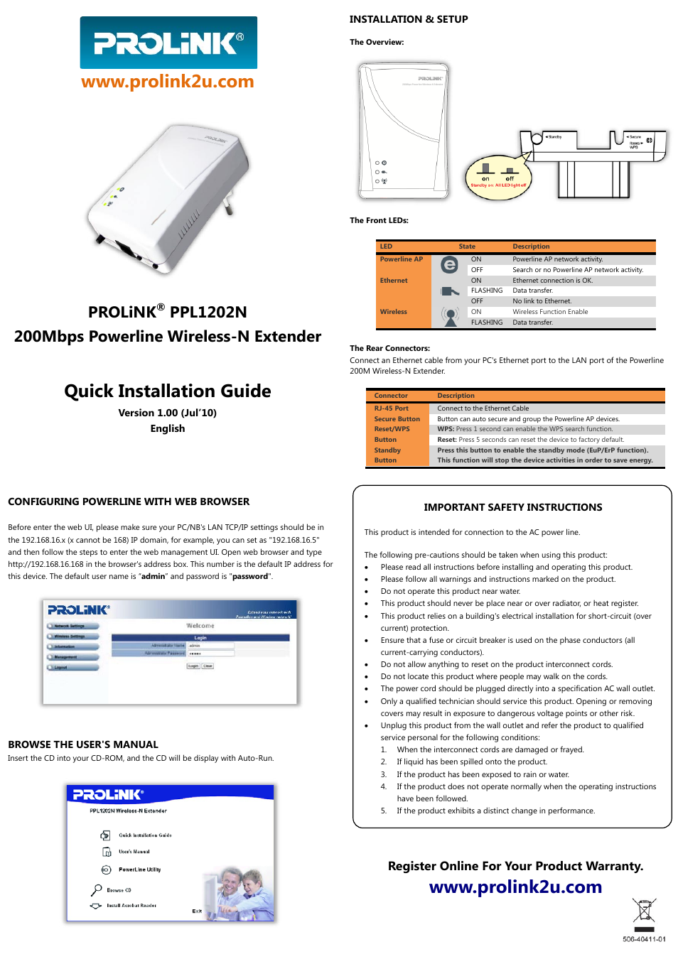 PPL1202N User Manual