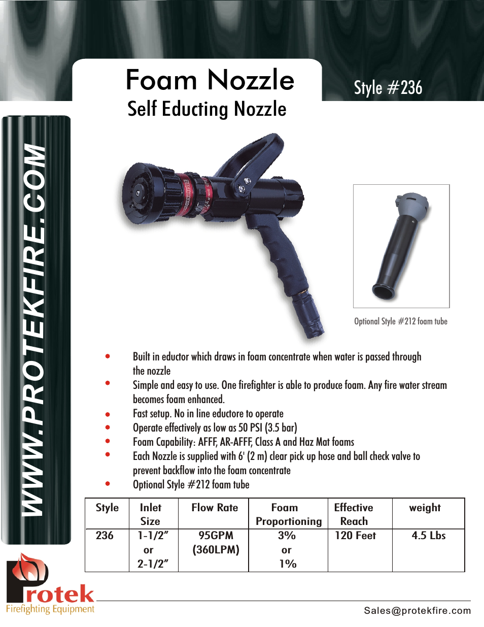 236 Self-Educing Nozzle