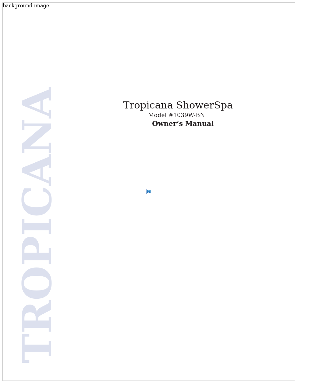 1039W-BN Tropicana