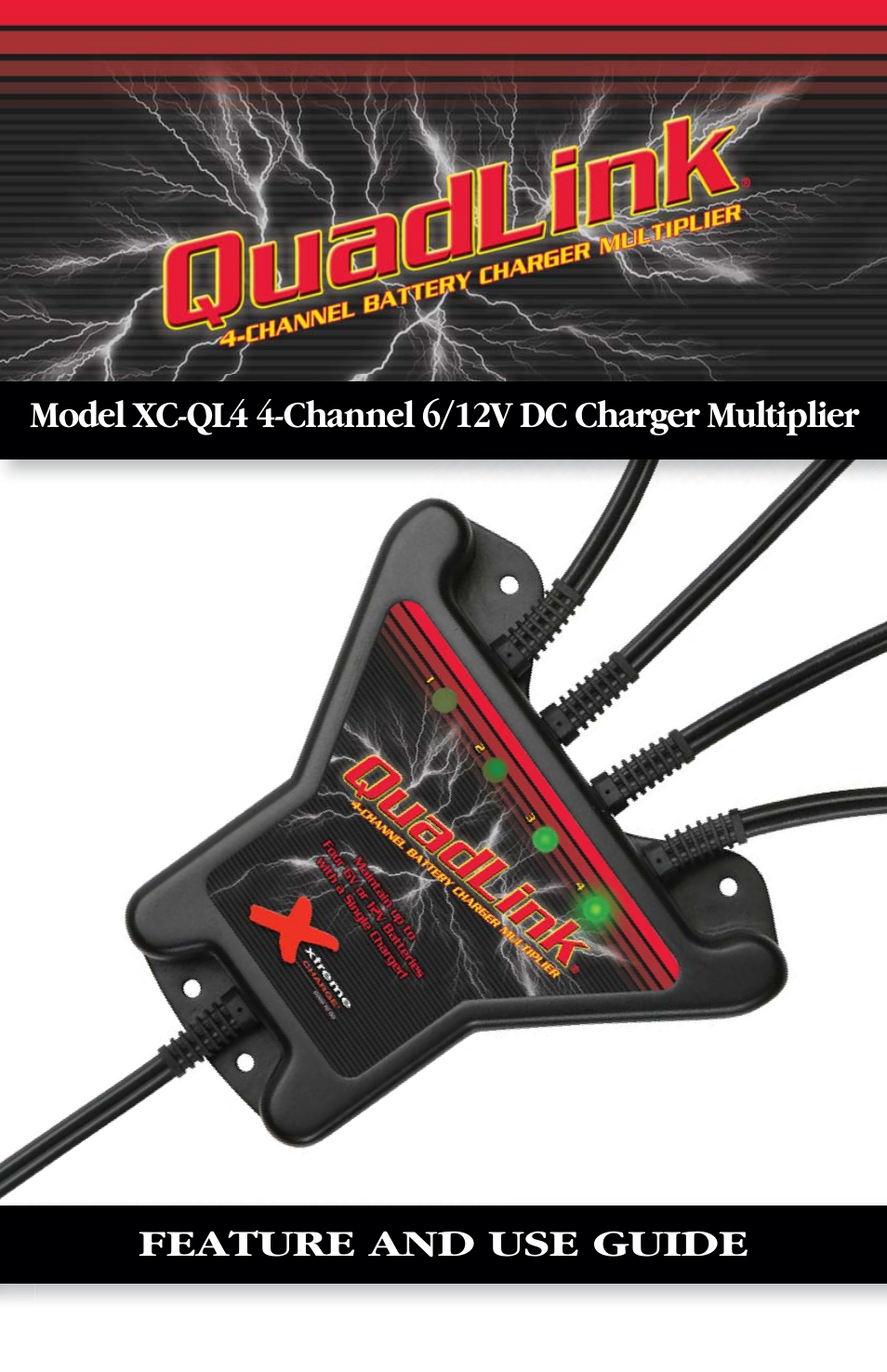 QuadLink 4-Channel Battery Charge Distribution System (100X004)
