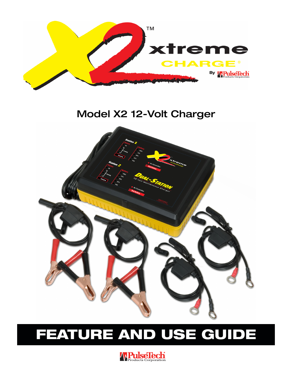 X2 Xtreme Charge 2-Station Battery Charger, Maintainer & Desulfator (100X200)
