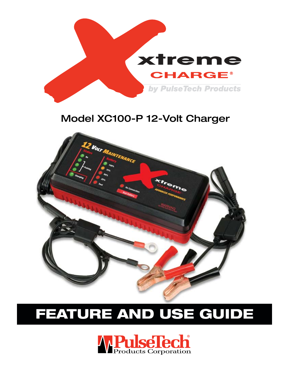 XC100-P Xtreme Charge Battery Charger, Maintainer & Desulfator (100X010)