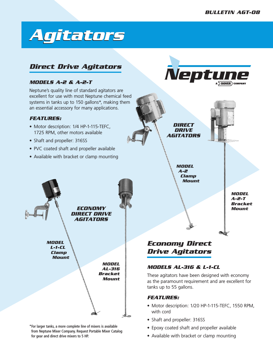 Neptune Agitators Series A