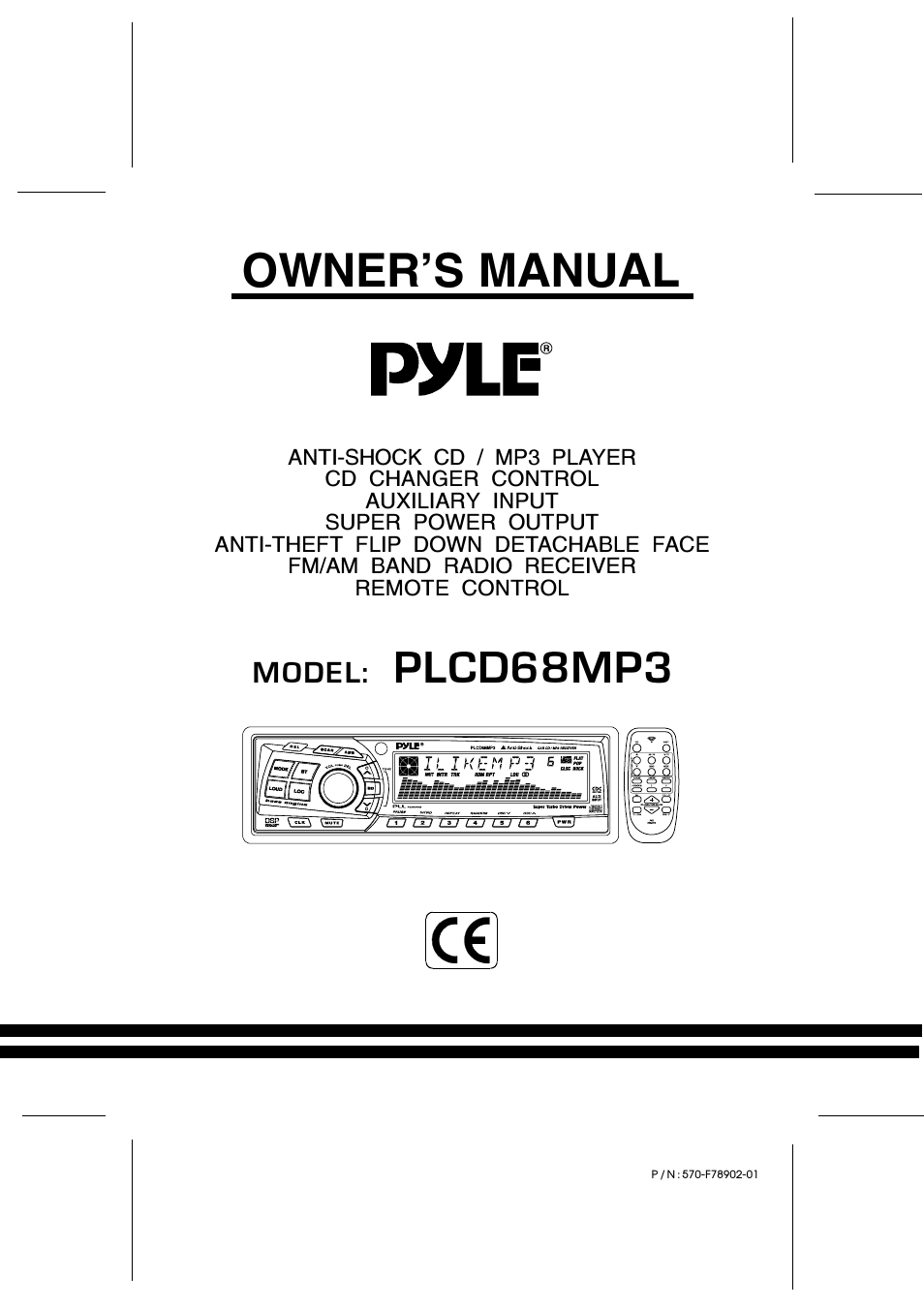 PYLE Plus Series PLCD68MP3