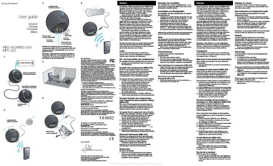 Kabelloser tragbarer Lautsprecher MBS-200(MBS-200)