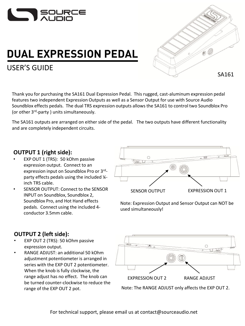 Toolblox Dual Expression Pedal