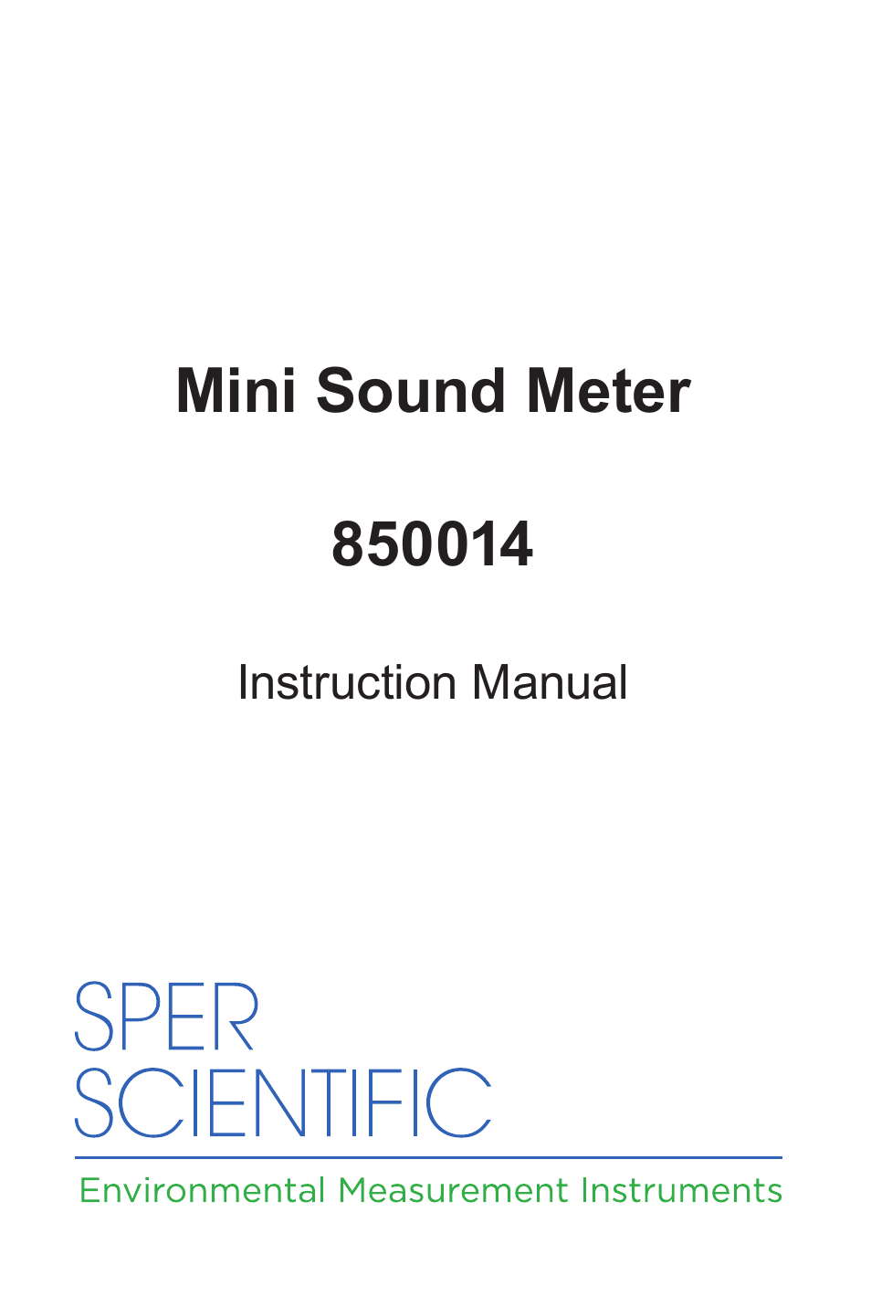850014 Sound Level Meter - Mini