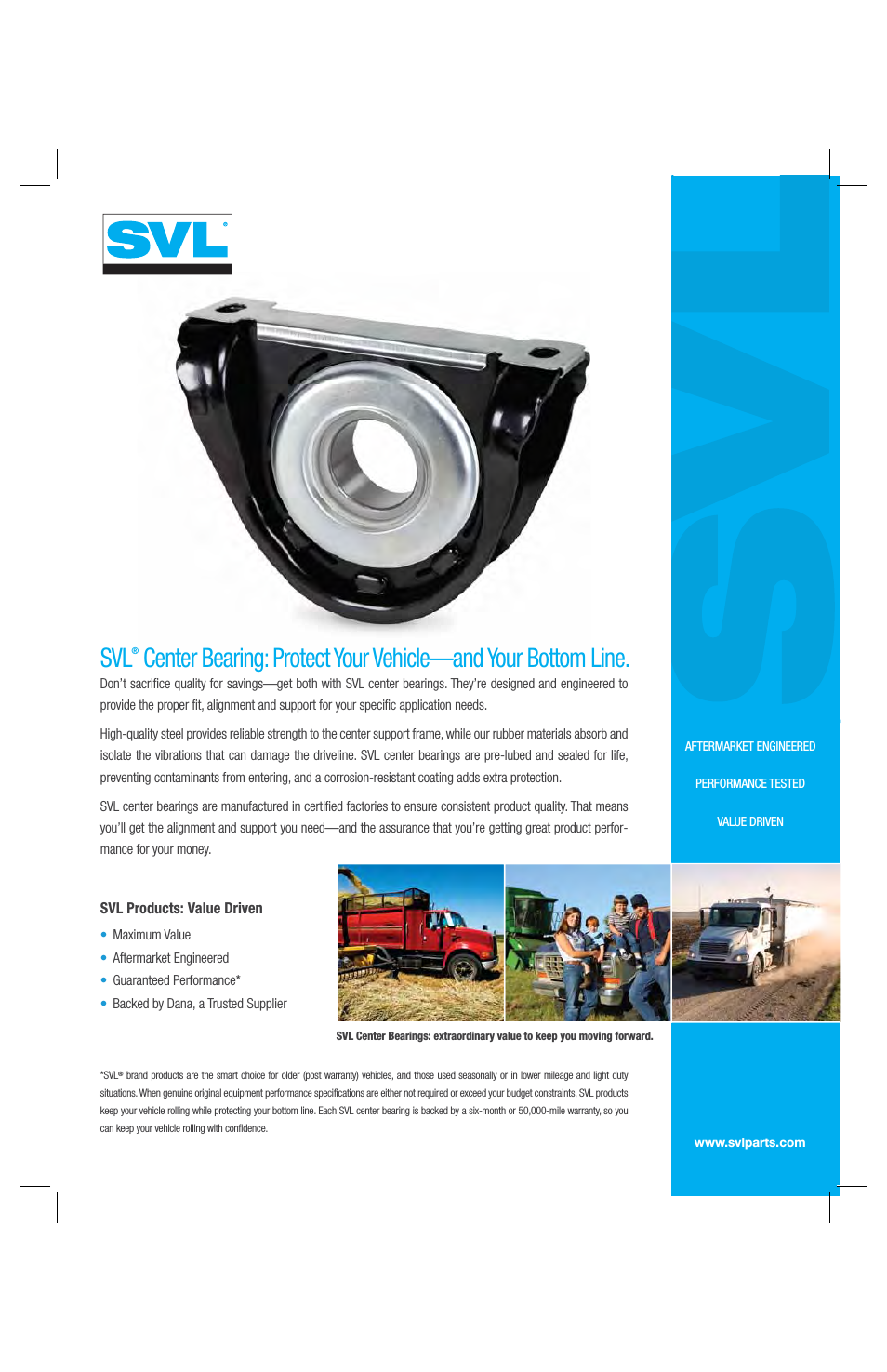 SVL Center Bearing: Protect Your Vehicle—and Your Bottom Line