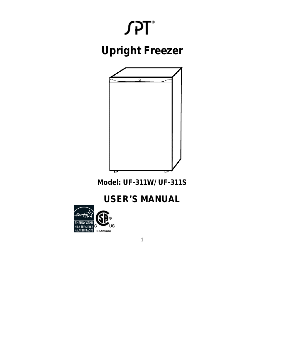 Upright Freezer UF-311W