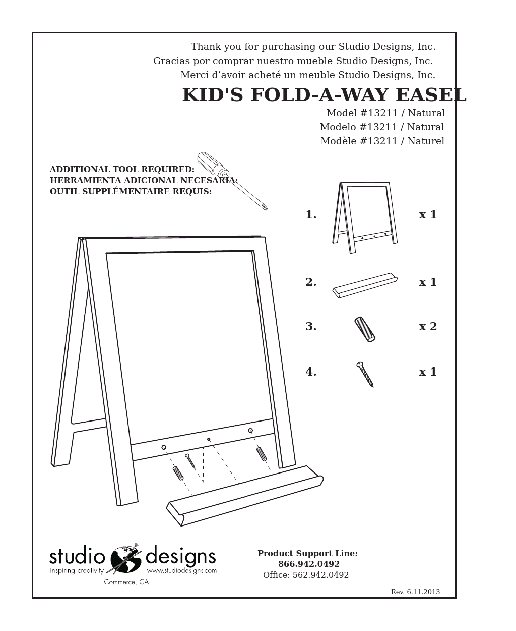 Kids Fold-A-Way Easel