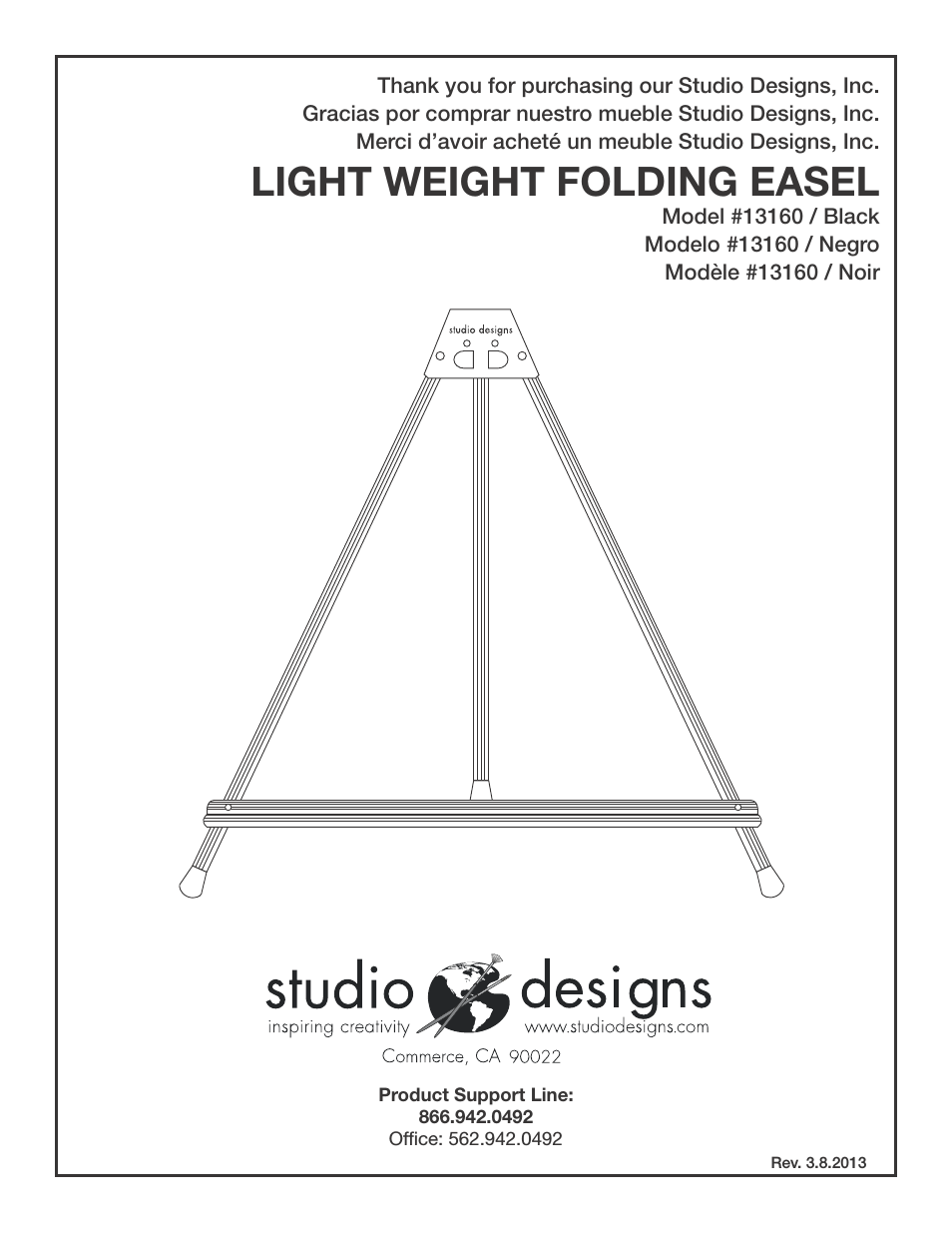 Light Weight Folding Easel