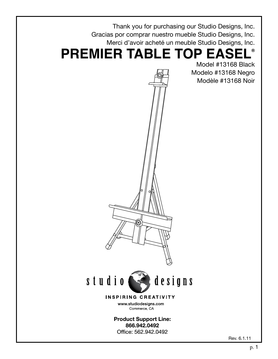 Premier Table Top Easel