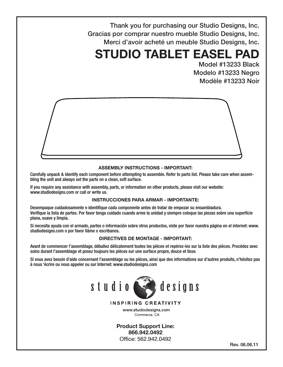 Studio Tablet Easel Pad
