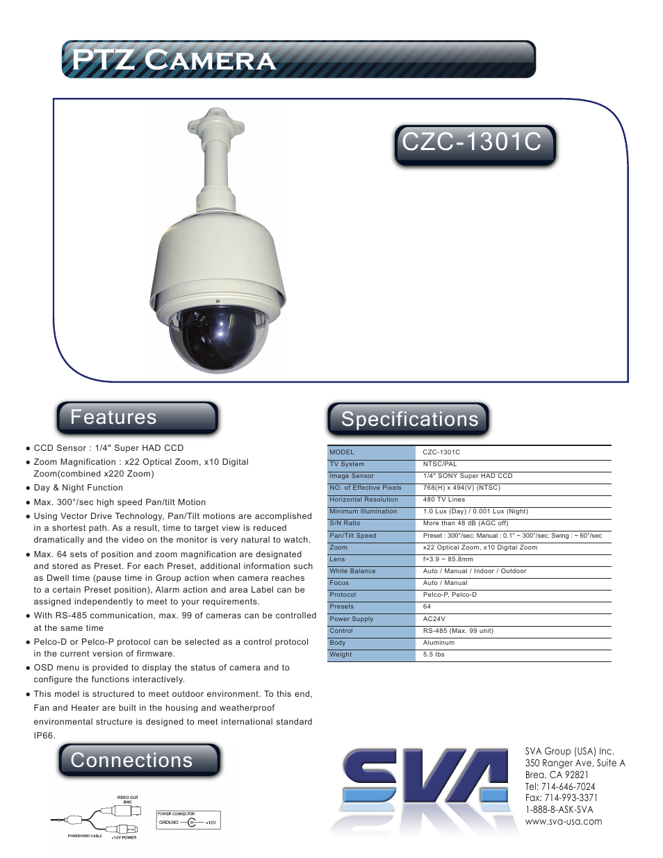 PTZ Camera CZC-1301C