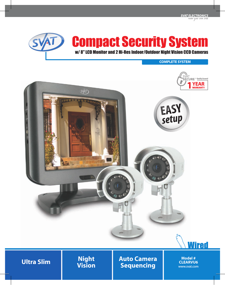 Compact Security System CLEARVU6
