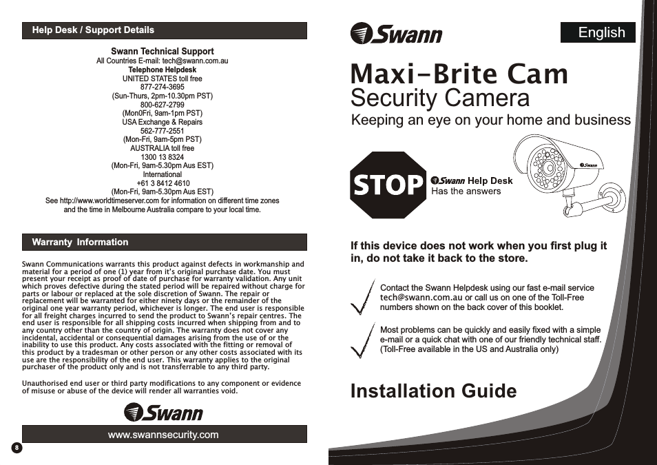 Maxi-Brite Cam F-SW244-LPC