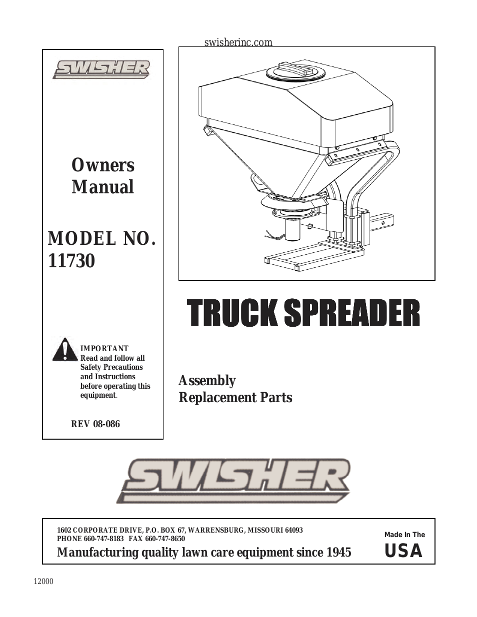 Truck Spreader 11730