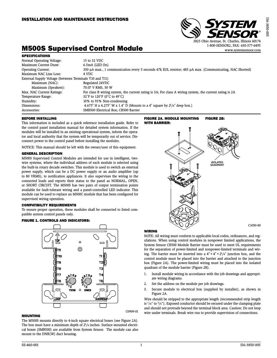 Supervised Control Module M500S