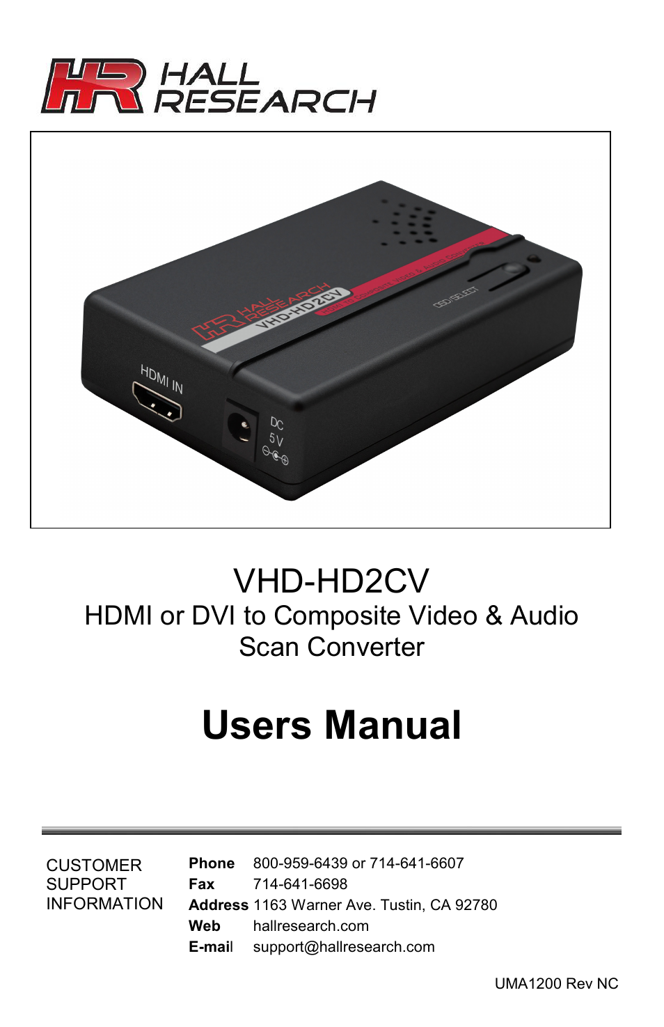 VHD-HD2CV