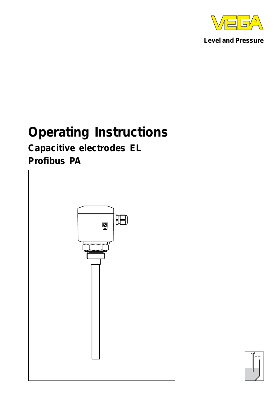 Capacitive electrodes EL Profibus PA