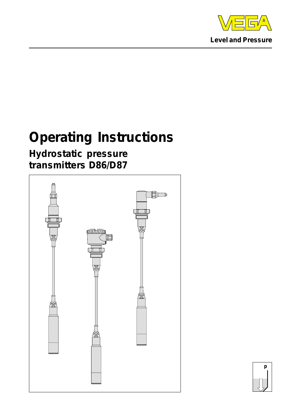 D86_D87 Hydrostatic pressure transmitters