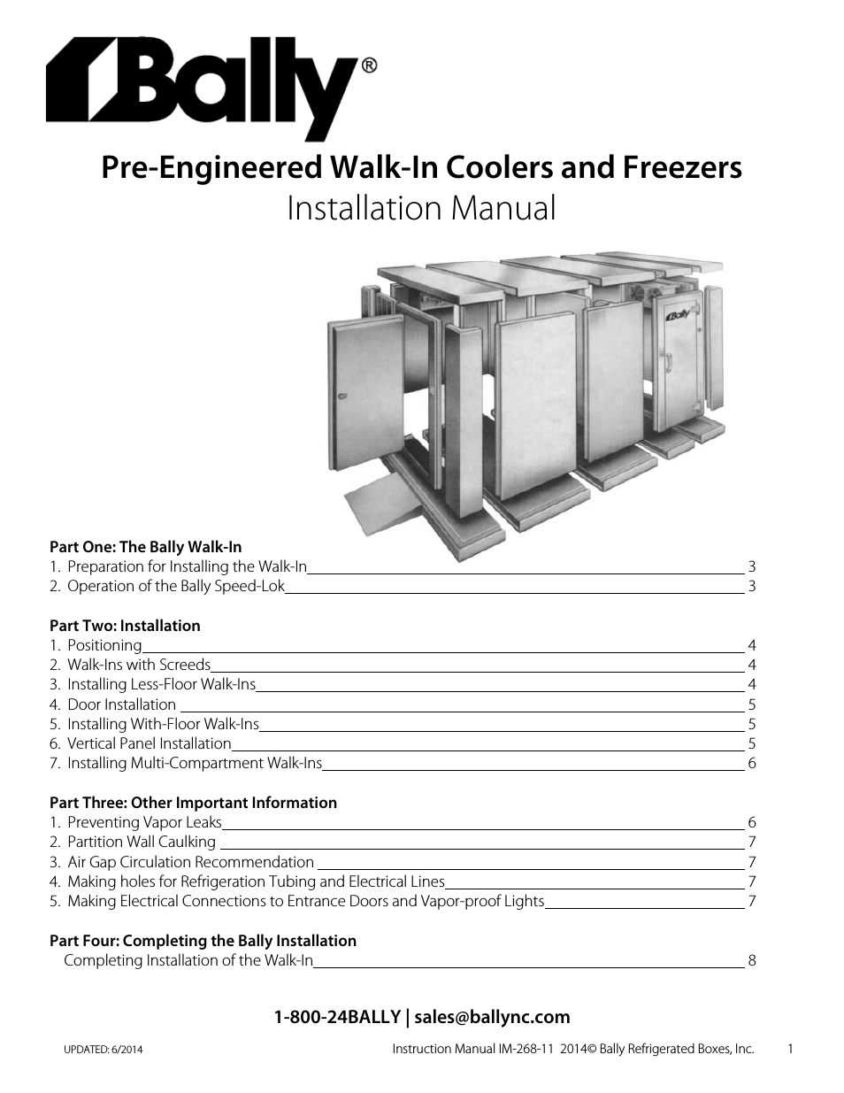 Walk-In Installation Manual