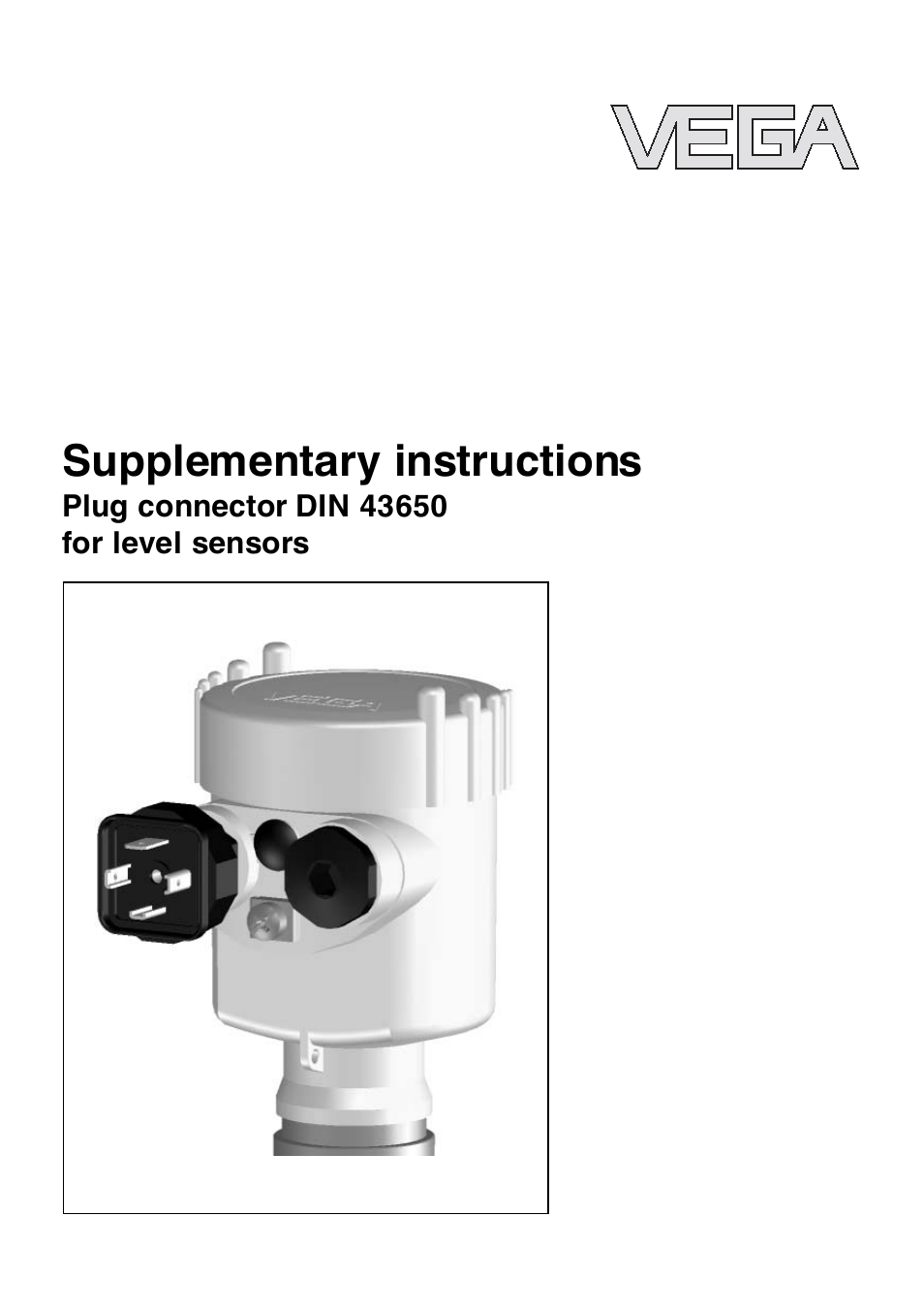 Plug connector DIN 43650 for level sensors