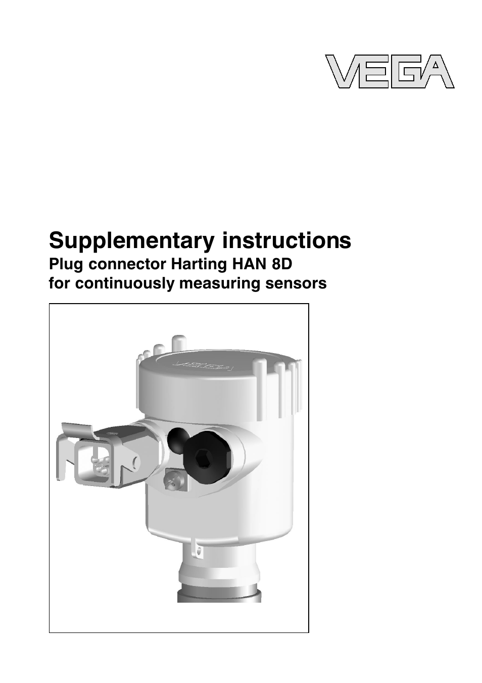 Plug connector Harting HAN 8D for continuously measuring sensors