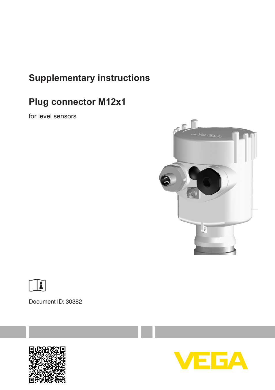 Plug connector M12x1 for level sensors