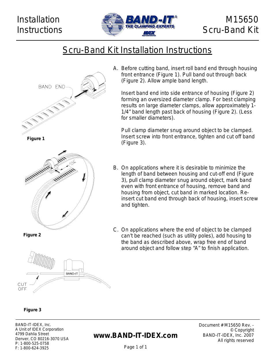 M15650 Scru-Band Kit