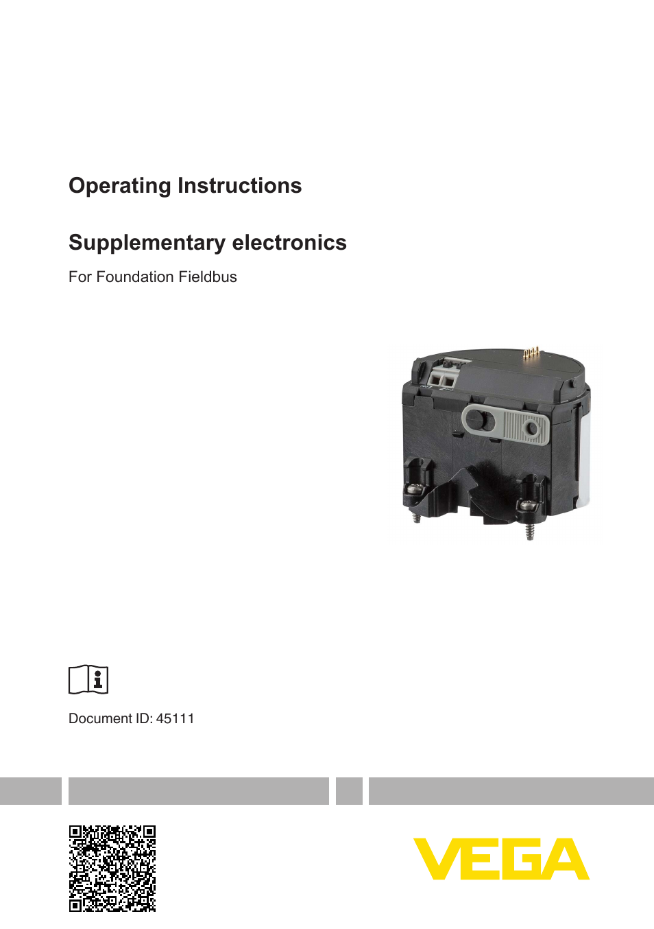 Supplementary electronics For Foundation Fieldbus