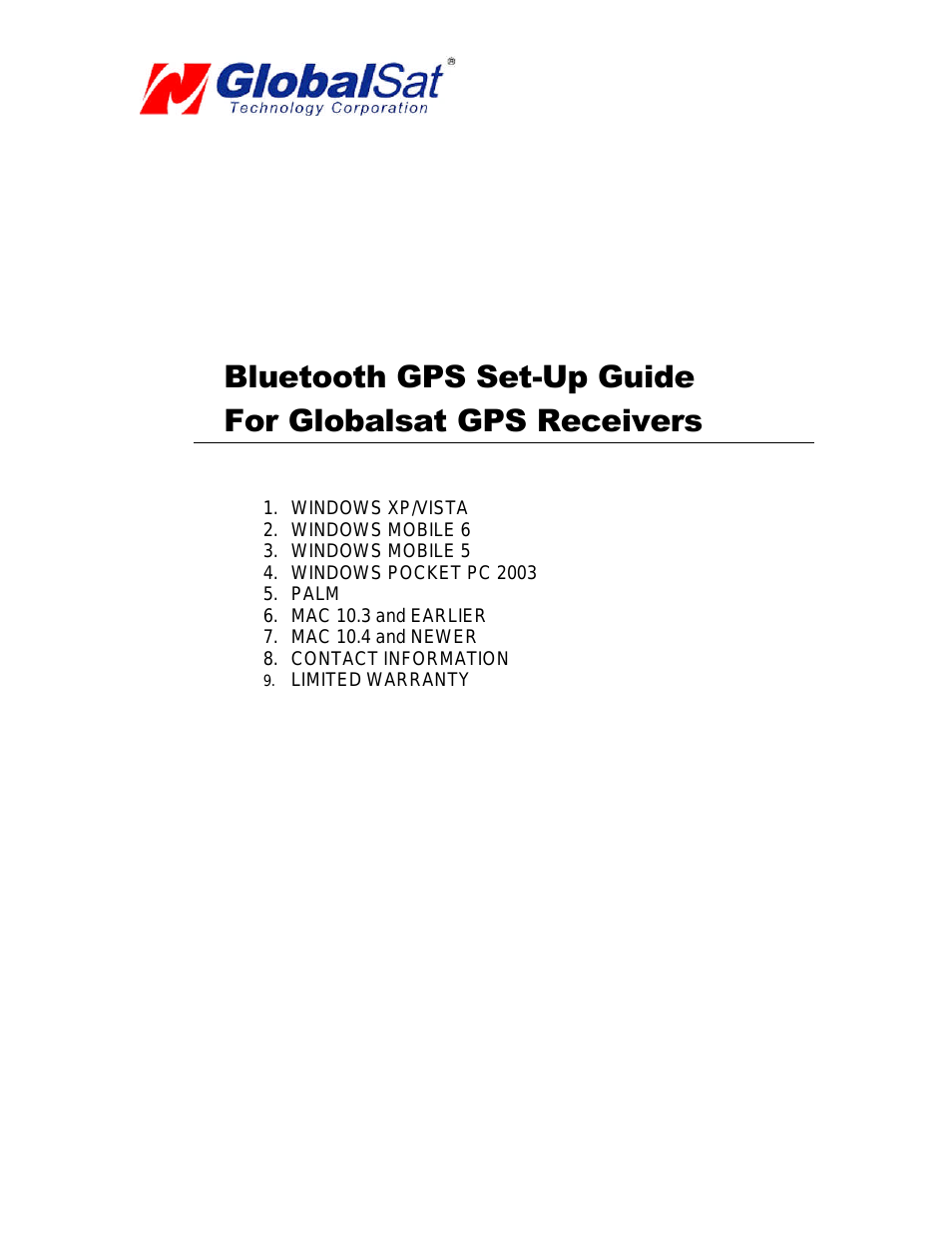 Bluetooth GPS Set-Up Guide For GPS Receivers