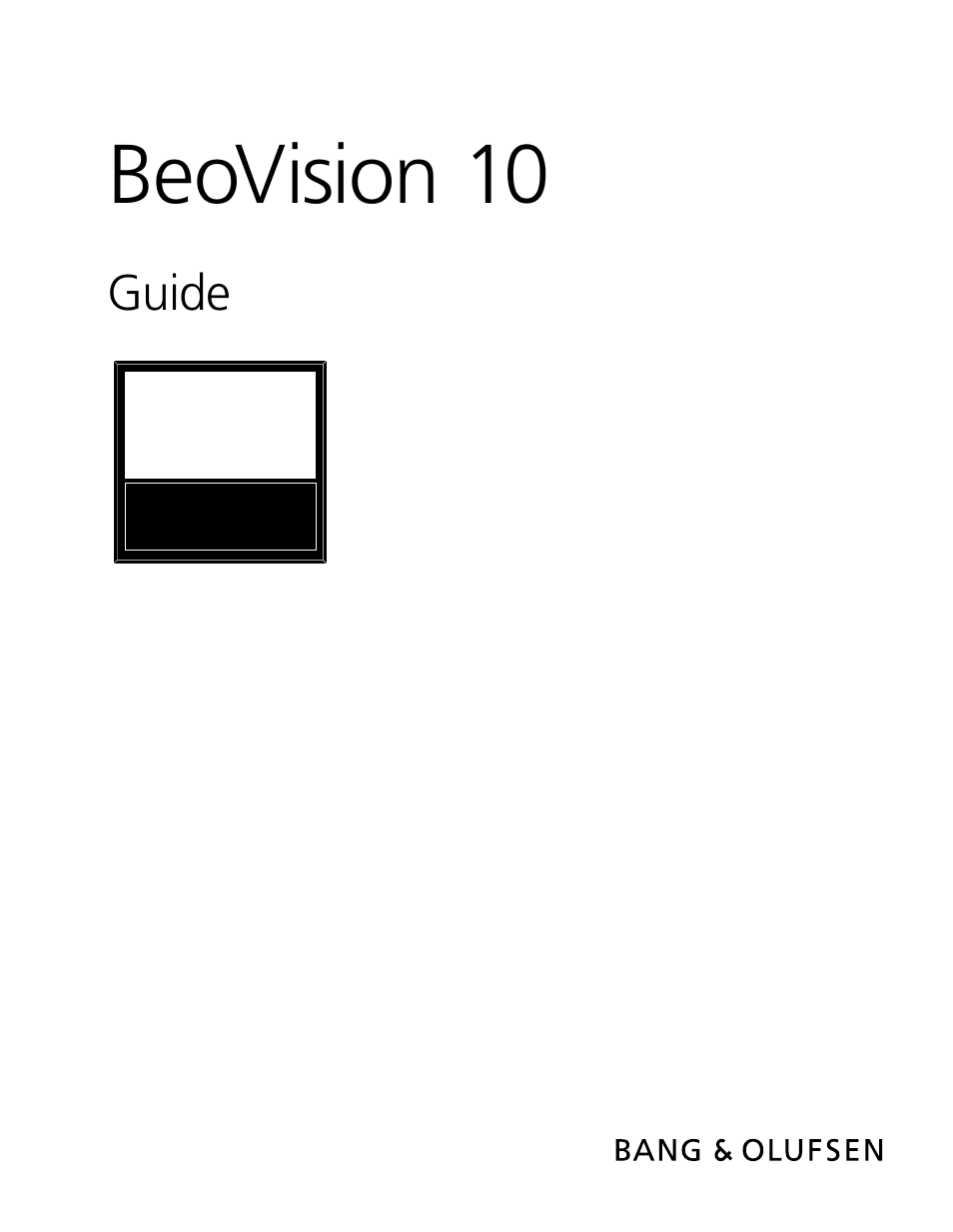 BeoVision 10 User Guide