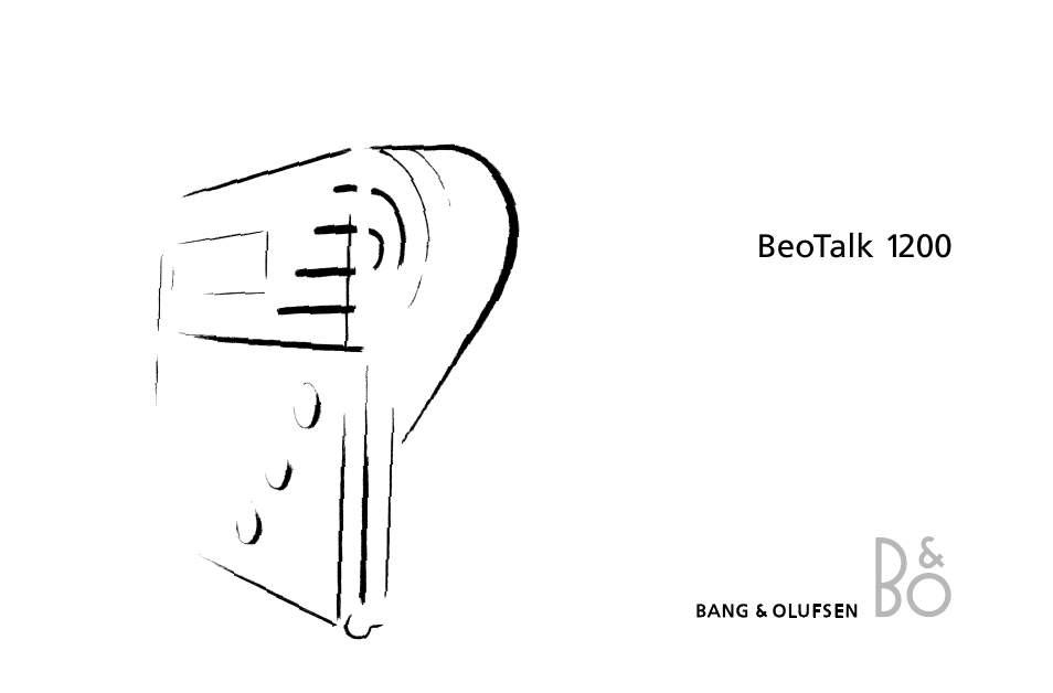 BeoTalk 1200 - User Guide