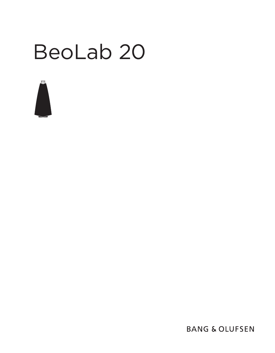 BeoLab 20 - User Guide