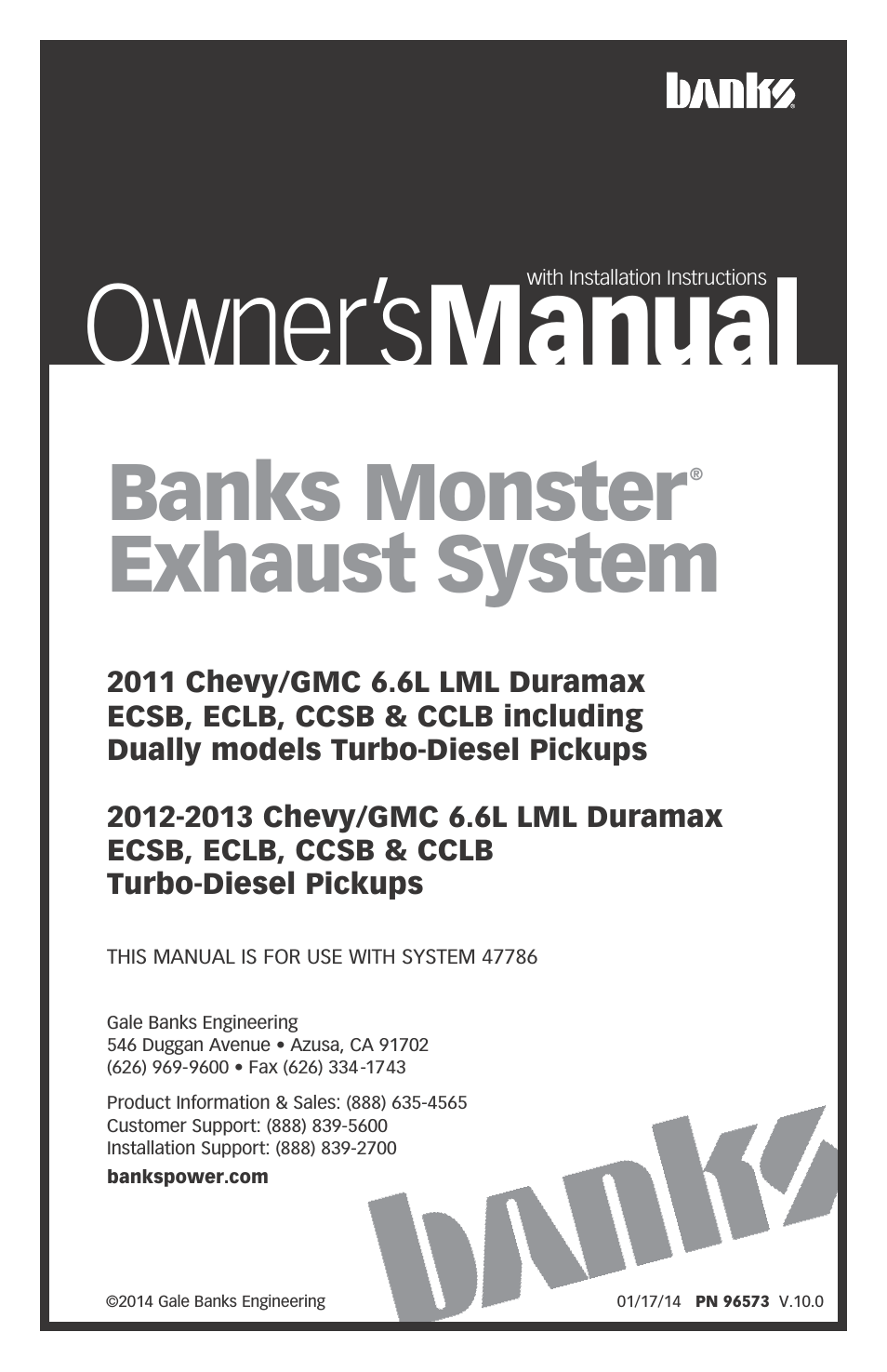2011 Chevy_GMC 6.6L LML Duramax ECSB, ECLB, CCSB & CCLB including Dually models Turbo-Diesel Pickups