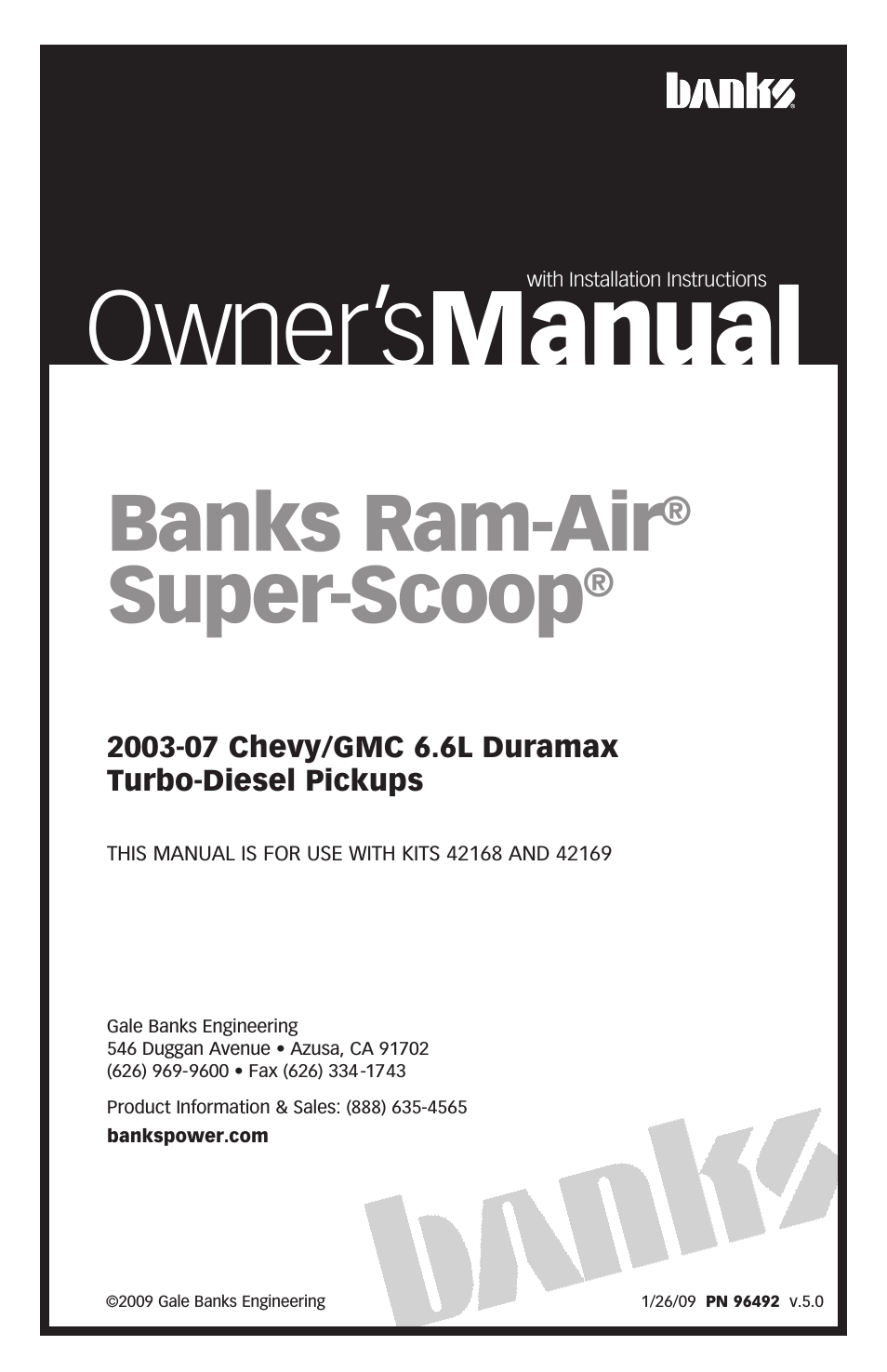 Chevy_GMC Trucks: Duramax LB7 (Diesel ’01 - 04 6.6L) Intake- Ram-Air Intake Super-Scoop '03-07